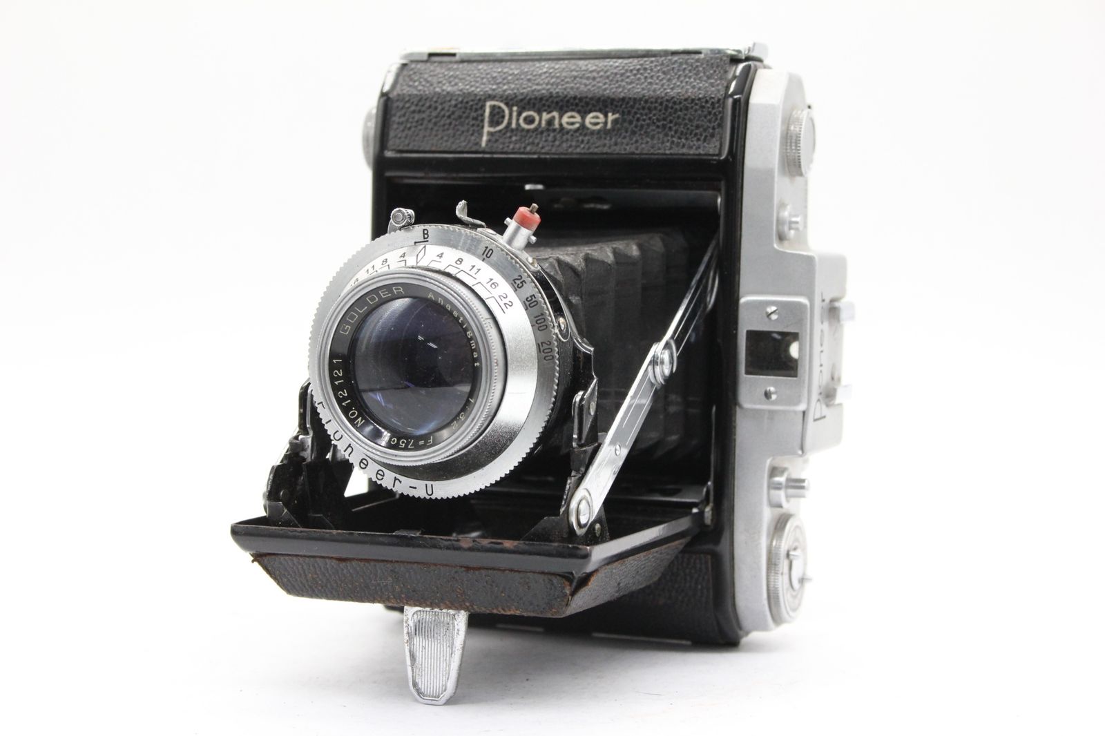 訳あり品】 Pioneer Golder 7.5cm F3.2 蛇腹カメラ v3928 - メルカリ 訳あり品】 Pioneer Golder 7.5cm F3.2 蛇腹カメラ v3928 - メルカリ
