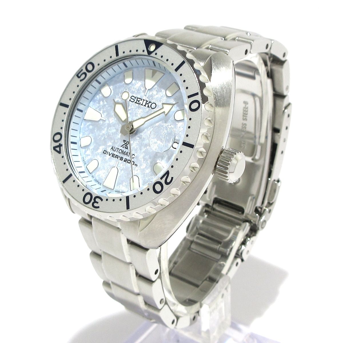 SEIKO セイコー 腕時計 プロスペックス ミニタートル 4R35‐04H0 メンズ SS ライトブルー