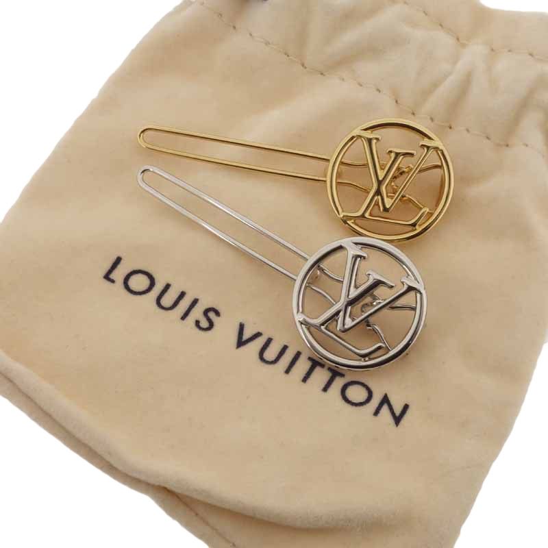 ルイヴィトン/LOUIS VUITTON バレッタ ベイビールイーズ M00590 ヘアー ヘアピン シルバー/ゴールド  サイズ ユニセックス表記なし