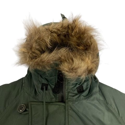 CABANE de zucca ファー付きフライトジャケット ブラウンS CABANE de