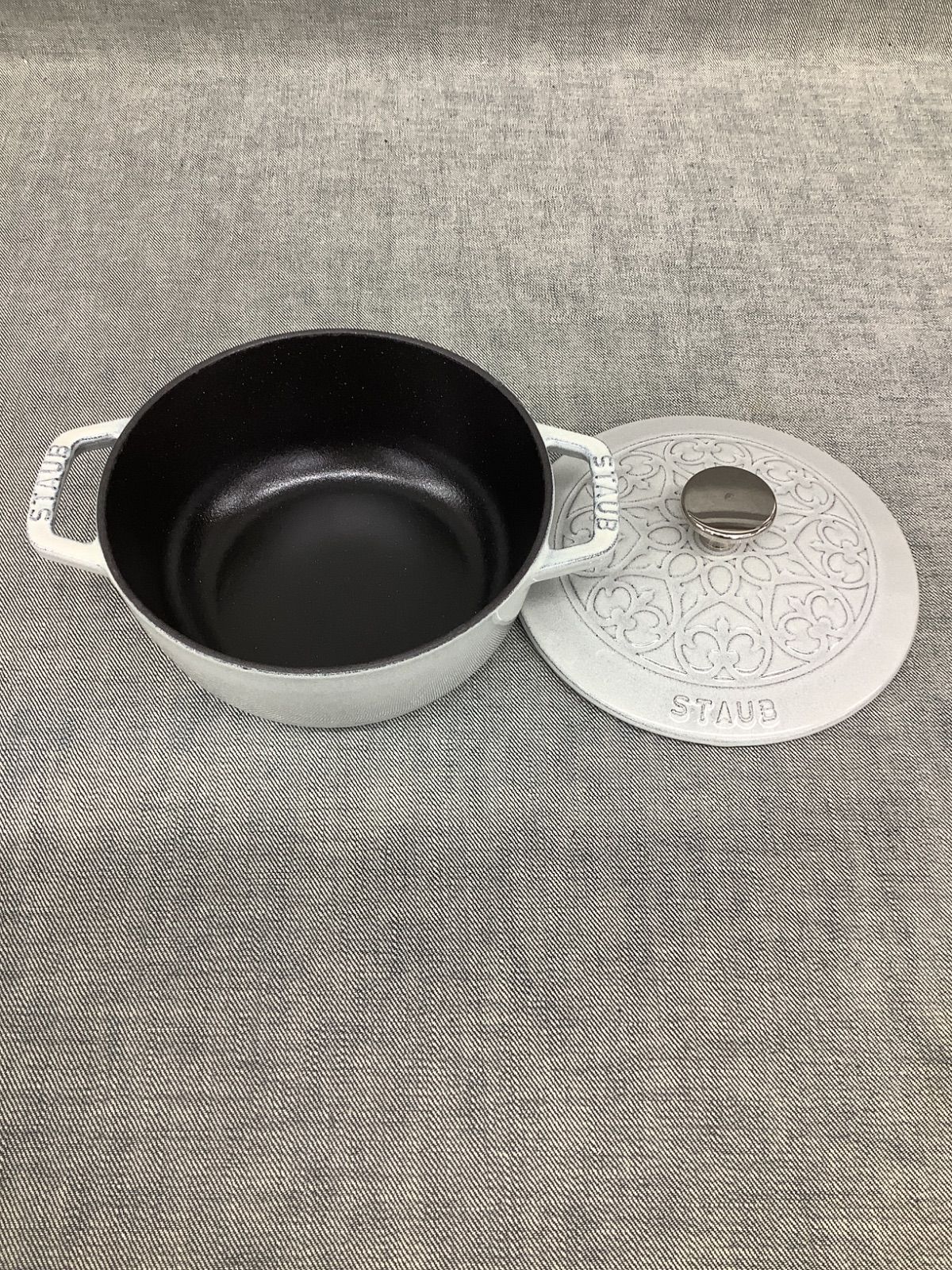 ストウブ Wa-NABE・フレンチオーブン 16cm、鋳鉄 グレー ストウブ Wa