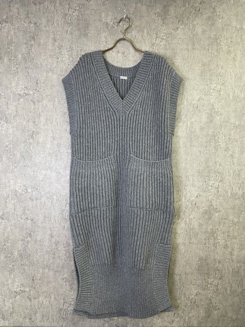 POSTELEGANT ﾎﾟｽﾃﾚｶﾞﾝﾄ ﾍﾞｽﾄ ﾆｯﾄ ﾛﾝｸﾞ ﾜﾝﾋﾟｰｽ 中田優也 ｸﾞﾚｰ 38 33931148