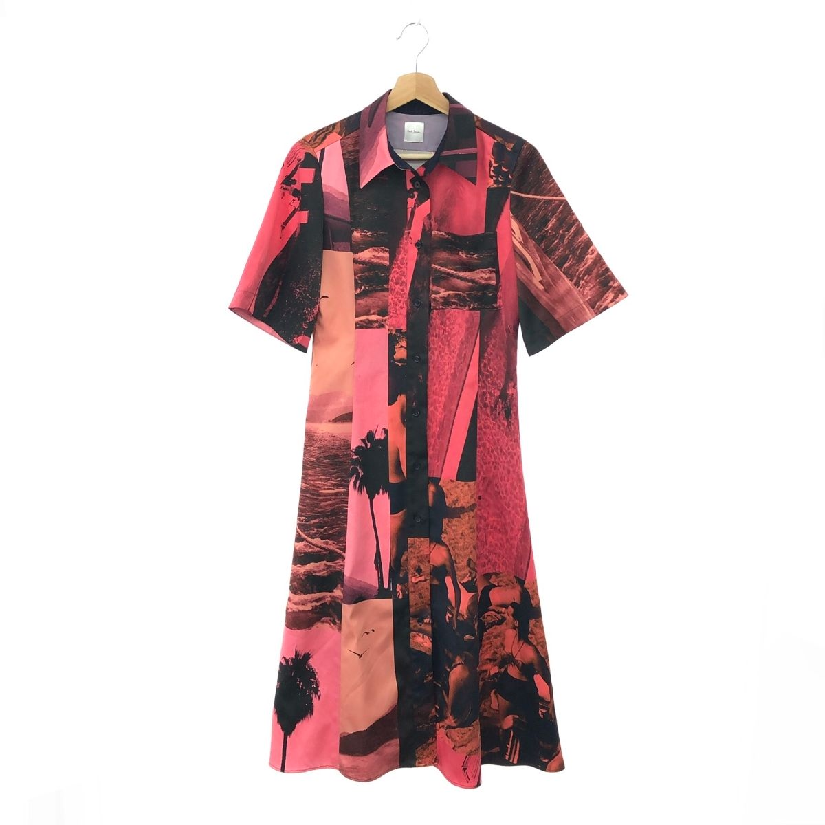 Paul Smith ポールスミス ワンピース サイズ 38 ピンク レディース 転写柄 総柄 240001137035