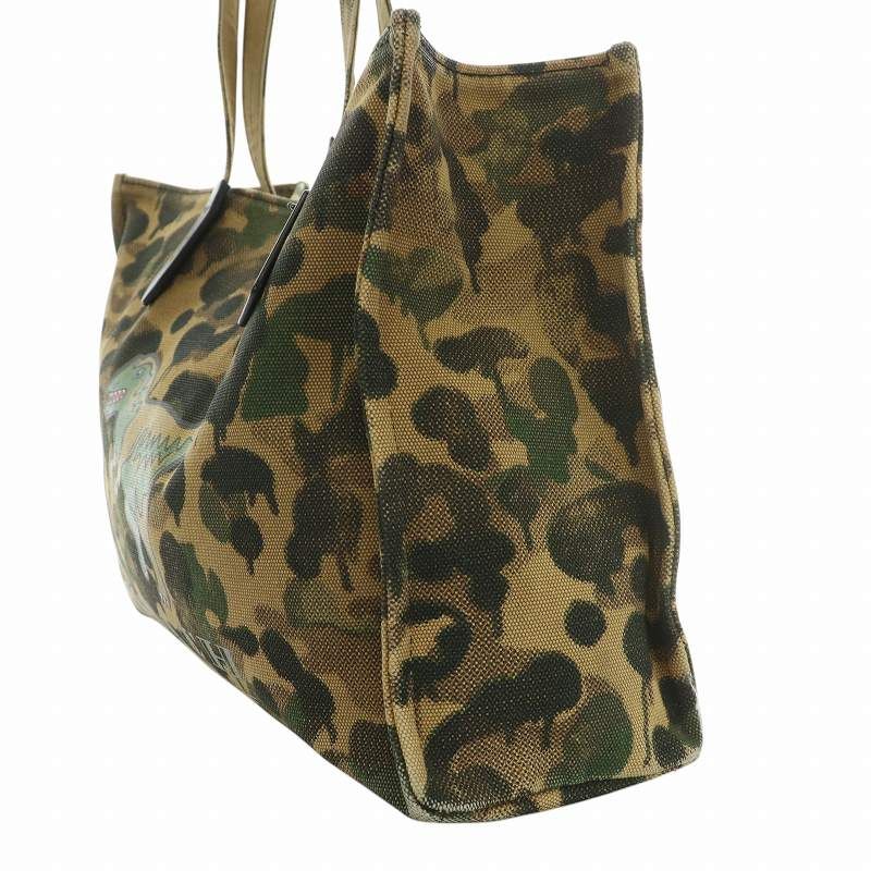 コーチ COACH トートバッグ レキシー 恐竜 キャンバス カモフラ
