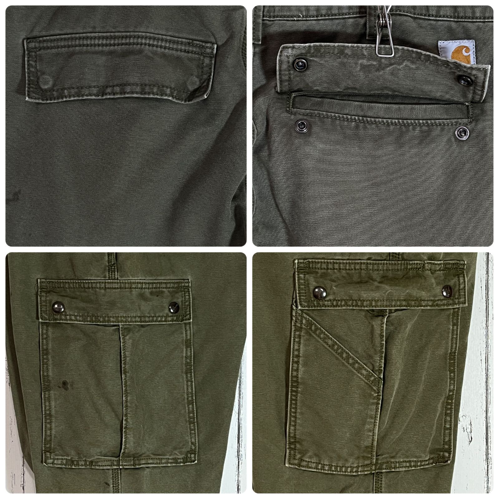 Carhartt カーハート W33 L32 ダック地 カーゴポケット
