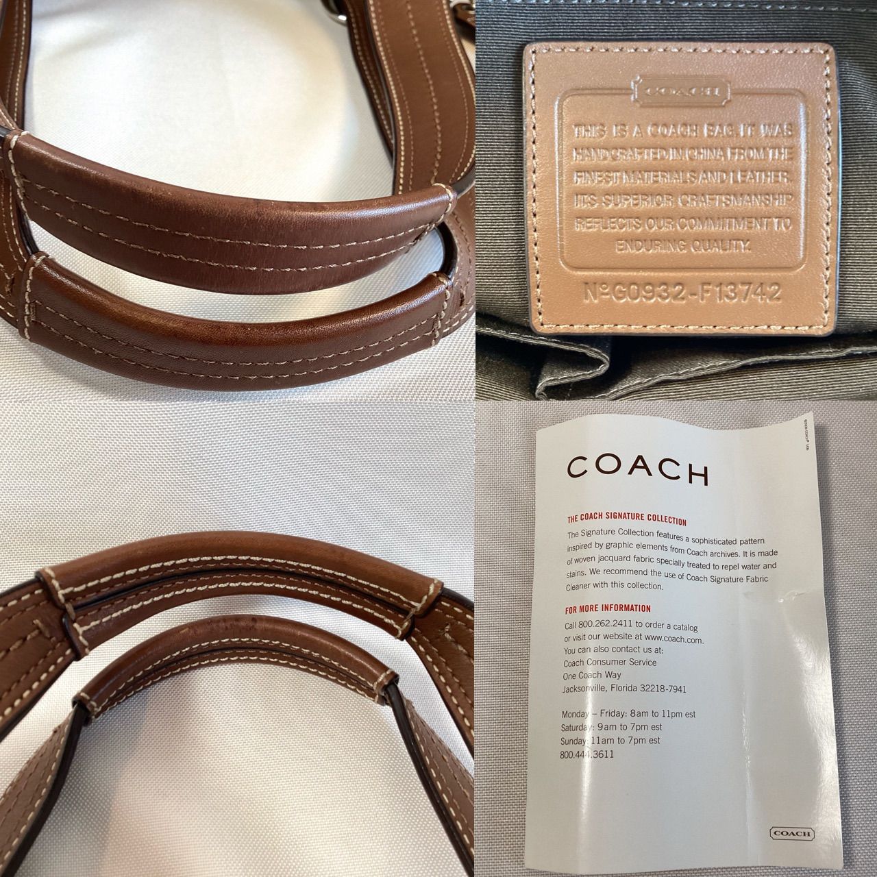 COACH コーチ ソーホープリーテッド シグネチャー トートバッグ