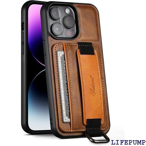 Mcxiancrl iPhone 13 ケース ハンディベルト バンパー型 カバー スライド ベルト ハンディベルト伸縮性 ハンドメイド 3枚カード収納 ストラップホール ストラップリング バンド グリップ リング付
