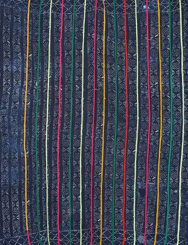 アフリカ マリ ドゴン族 刺繍入り 藍染布 No.107 コットン 手織り布 アフリカ布 アフリカ雑貨 コットン アフリカンアート アフリカンファブリック 伝統 エスニック