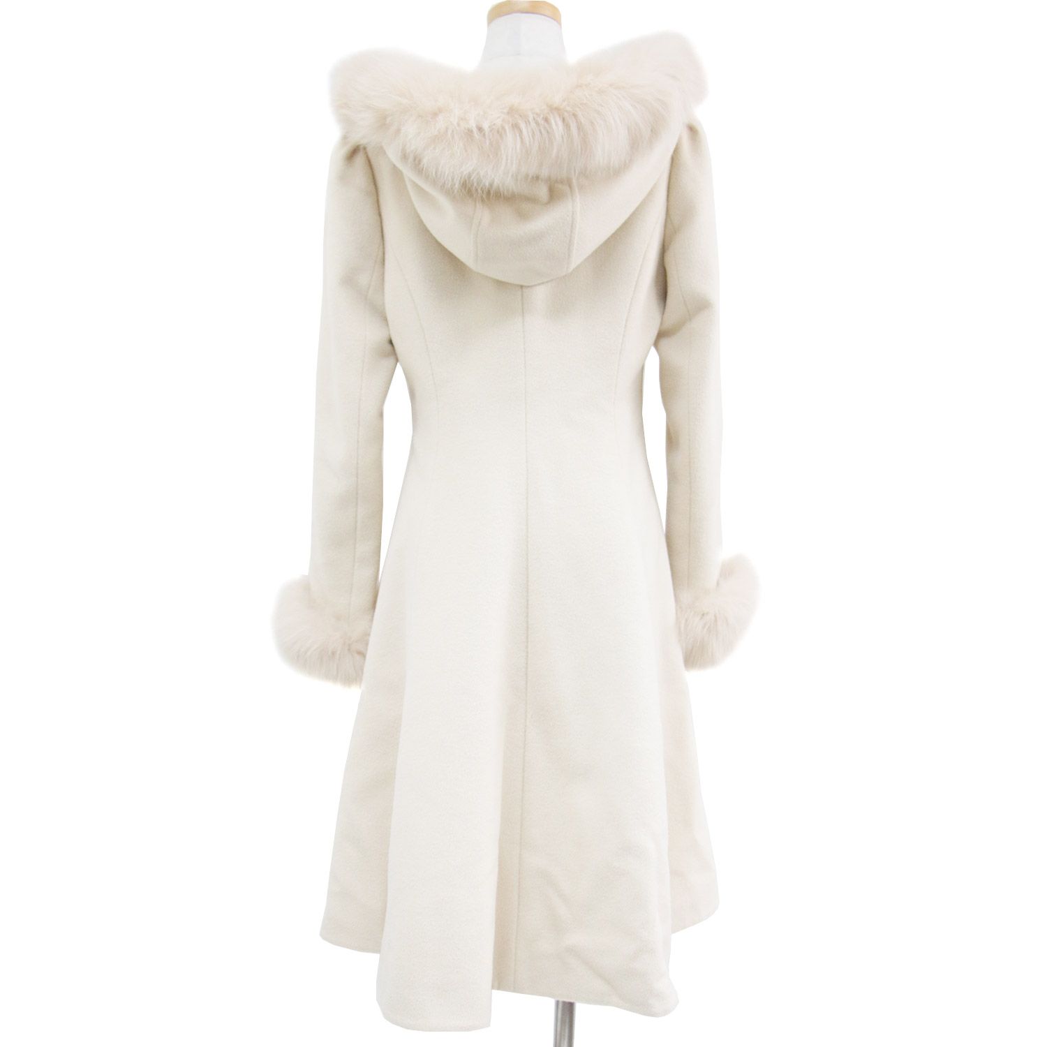 美品 Rene ルネ コート アウター ベージュ 36(S) ロング 長袖 フレア A