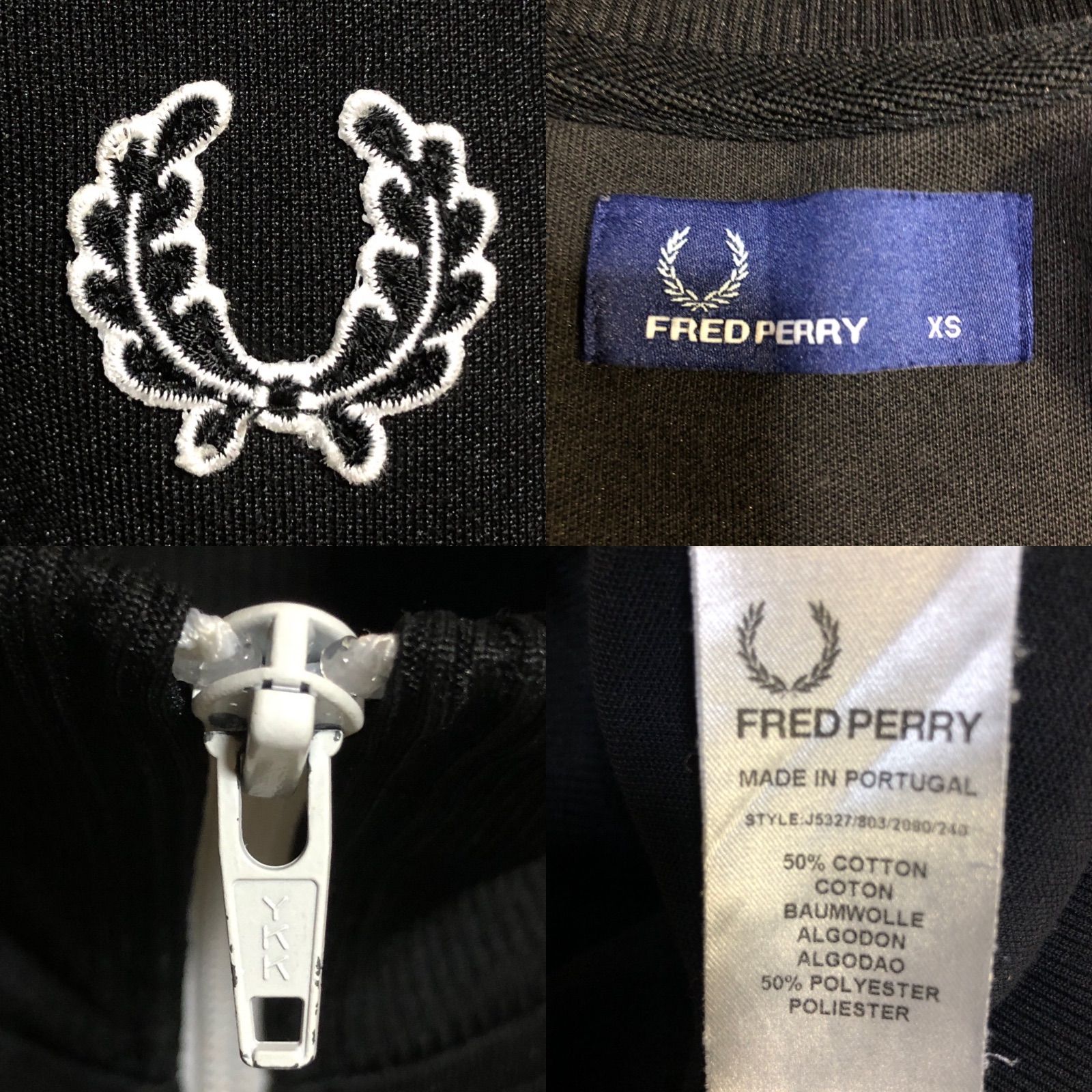 Fred Perry⭐️トラックジャケット/ジャージ ??ポルトガル製 刺繍 