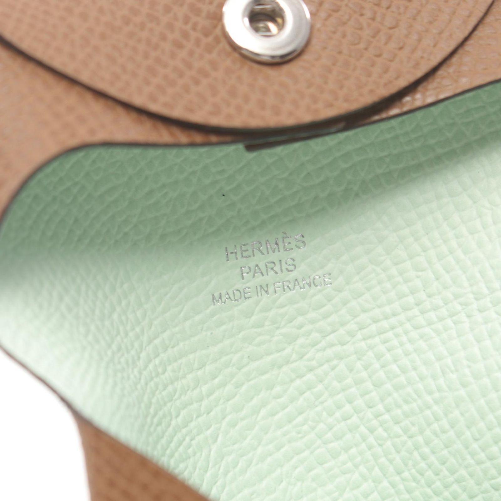 エルメス HERMES コインケース バスティア ヴェルソ ドレ/ヴェール