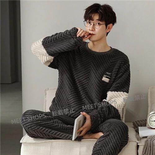 モコモコ パジャマ メンズ 冬用 もこもこ ルームウェア メンズ 長袖 着る毛布 ルームウェア メンズ 冬 ブランド おしゃれ パジャマ メンズ モコモコ ルームウェ ddhc192