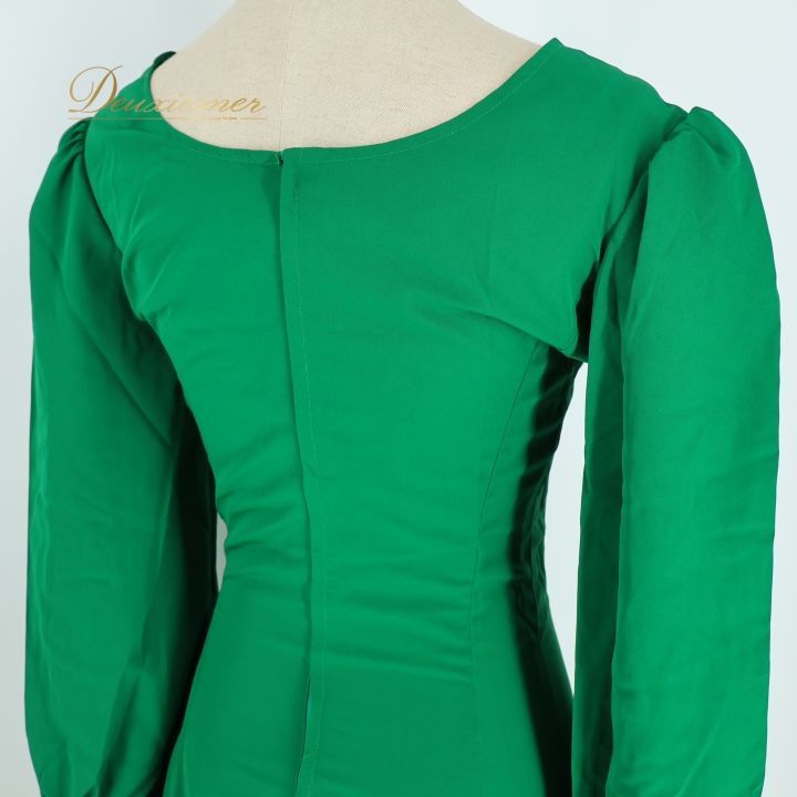 フラメンコ 衣装 ワンピース ドレス オンライン グリーン系 ドット柄