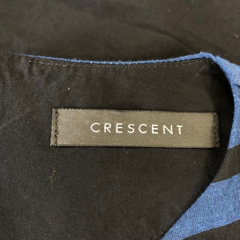 クレッシェント CRESCENT ワンピース ロング 半袖 チェック柄 タック