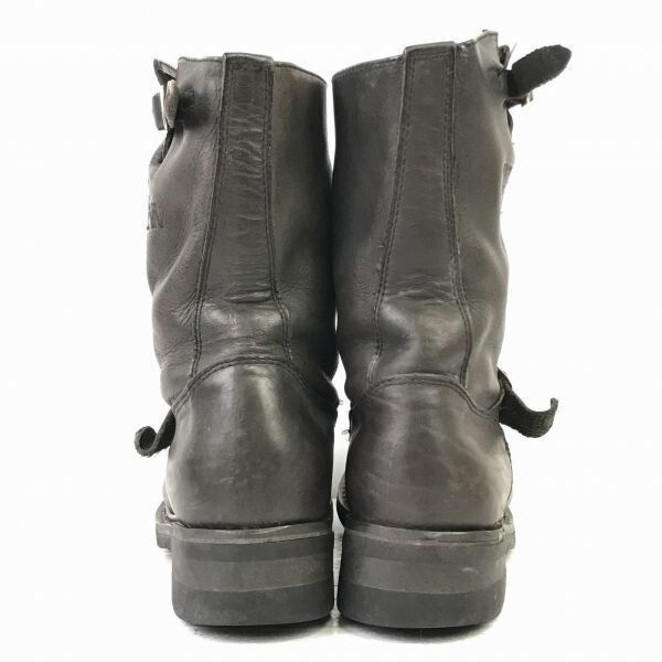  90 s ビンテージ CLASSIC GEAR スチールトゥ 本革 グッドイヤー製法 エンジニアブーツ 38 24.0 暗茶 WB 22-10 その他 ブーツ 革靴