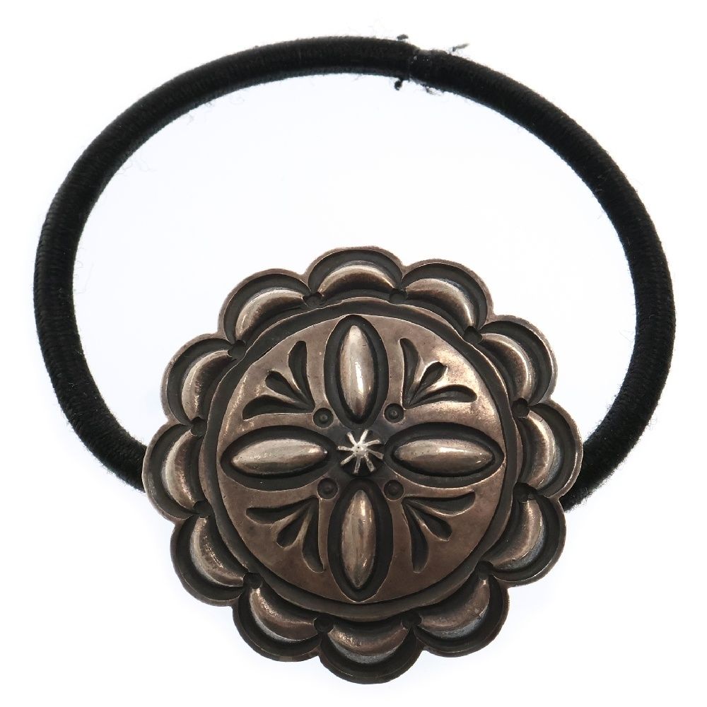 INDIAN JEWELRY インディアンジュエリー Andy Cadman フラワーコンチョ ヘアゴム ナバホ シルバー