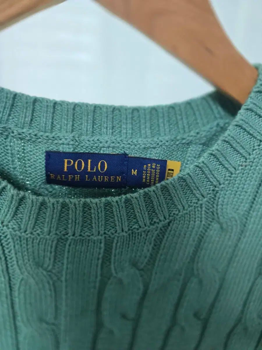 ラルフローレンPolo Ralph Lauren ケーブルニット 半袖グリーンM ラルフローレンPolo Ralph Lauren ケーブルニット 半袖グリーンM