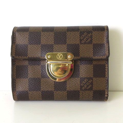 LOUIS VUITTON ダミエ・エベヌ 三つ折り財布 LOUIS VUITTON ダミエ・エベヌ 三つ折り財布 ルイヴィトン 三