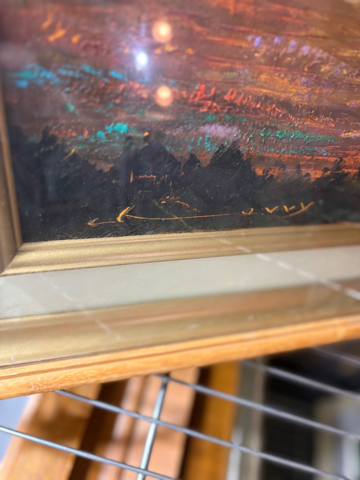 絵画 油絵 原画 一点物 抽象画 現代アート 和スタイル ブルー F12 絵画