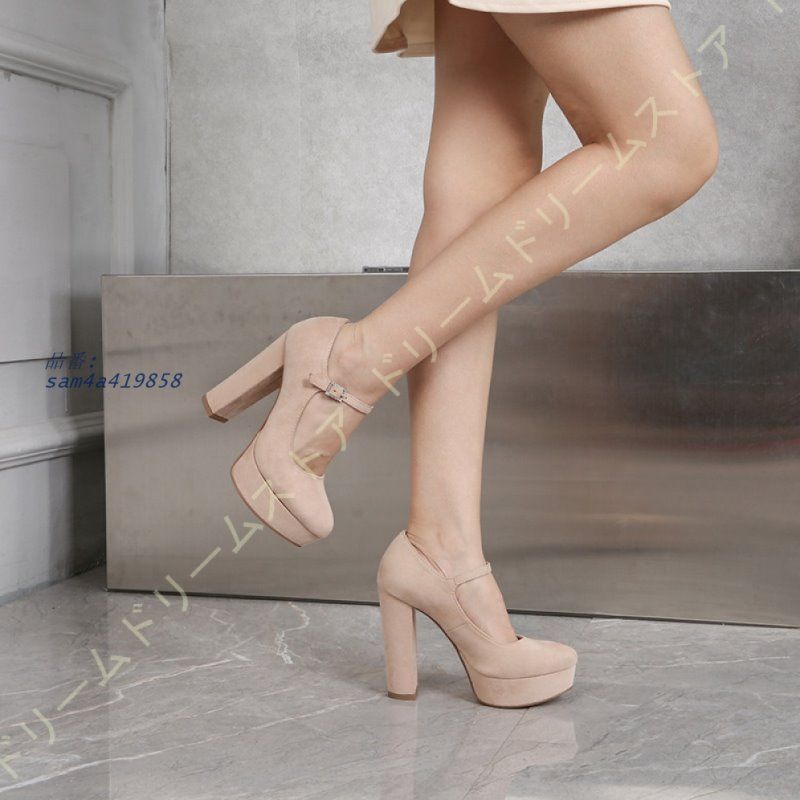 レトロパンプス ラウンドトゥ