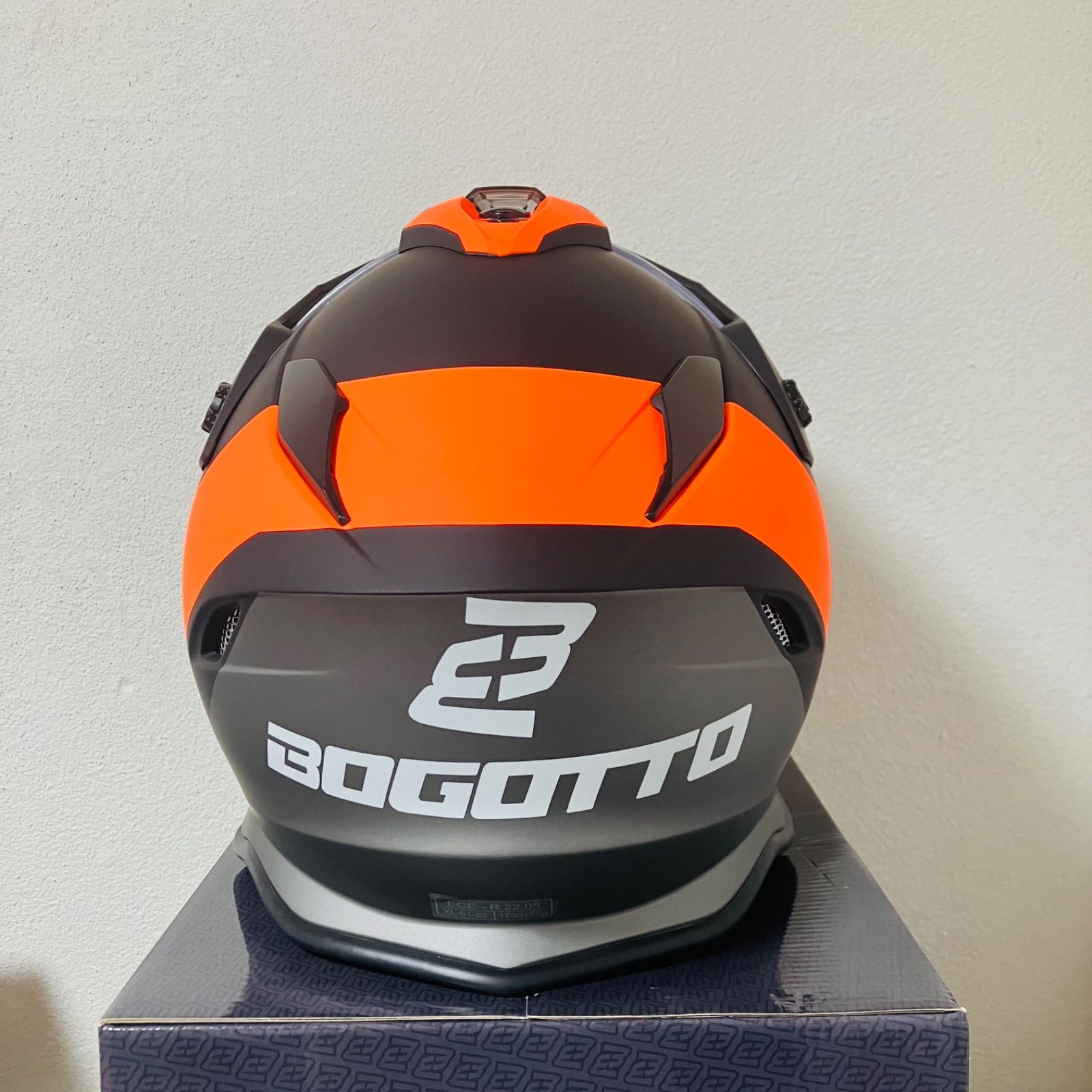 【新品未使用】BOGOTTO ジェットヘルメット ブラック/オレンジ XXL Bogotto オフロードヘルメットV331 Pro XL オレンジ - メルカリ