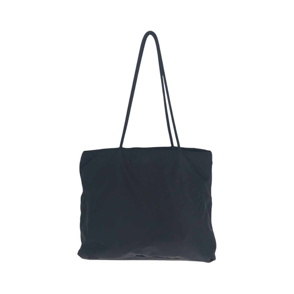 美品 PRADA プラダ テスート 三角ロゴプレート ブラック 黒 シルバー  