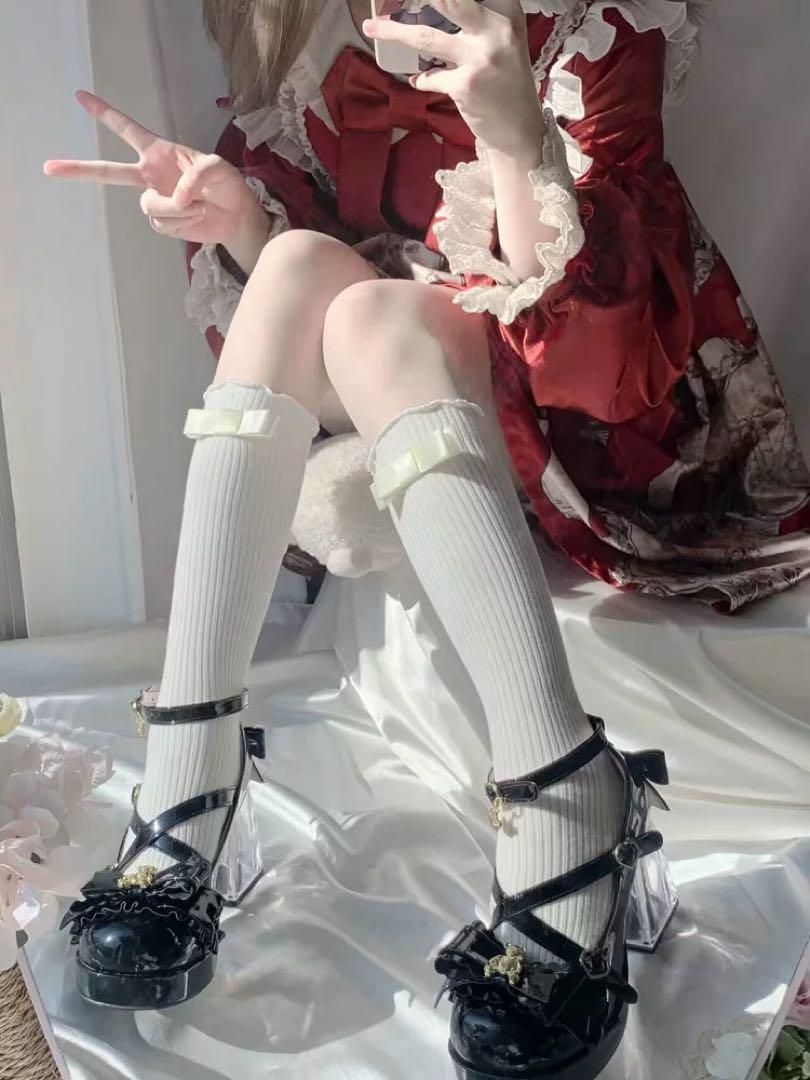 クマちゃんヒールお出かけや女子会に最適 社交ダンスドレス