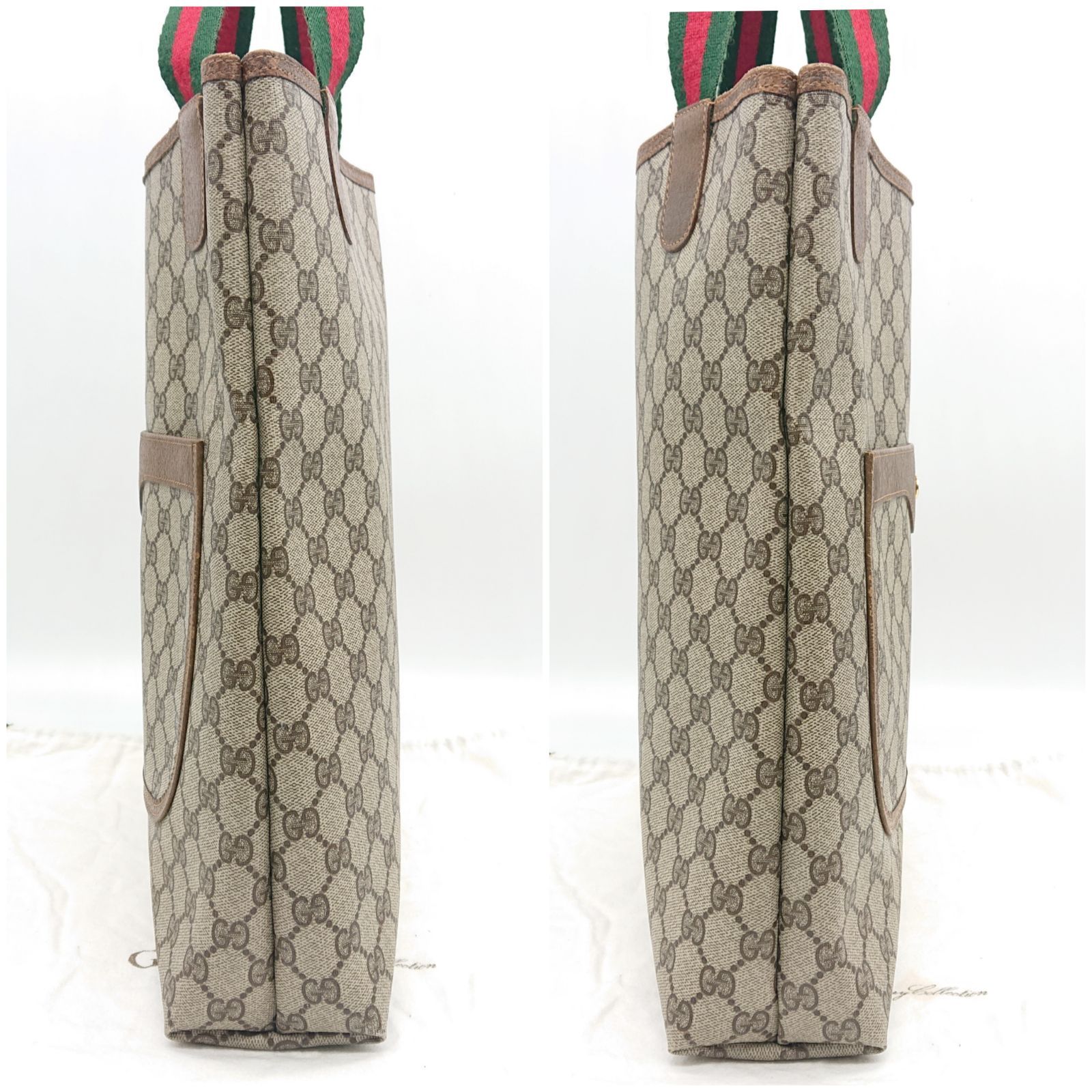 GUCCI グッチ　トートバッグ　シェリーライン　GGスプリーム　オールドグッチ