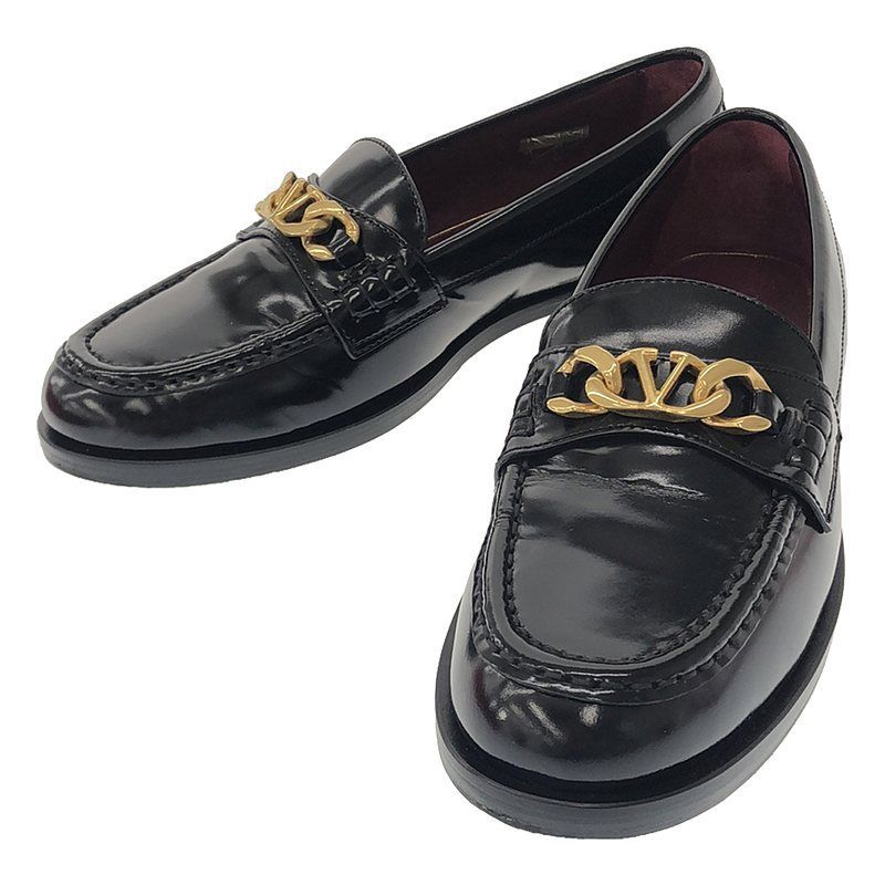 美品】 VALENTINO / ヴァレンティノ | Vロゴチェーンカーフスキン