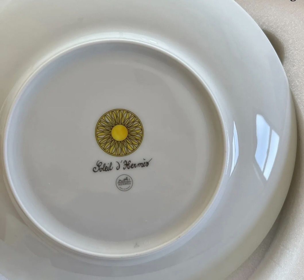 HERMES エルメス SOLEIL DESSERT PLATE ソレイユ デザートプレート No