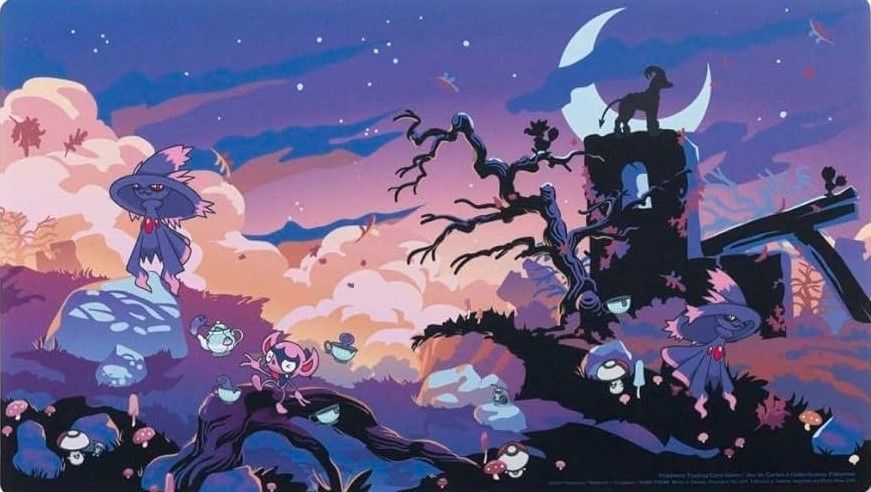 【海外】ポケカサプライ　Haunted ruins　プレイマット 海外ポケモンセンター限定 ポケモンカードゲーム プレイマット