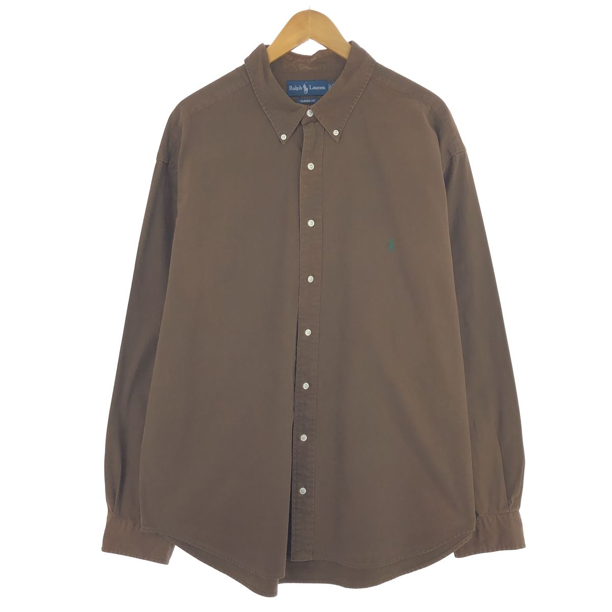 古着 ラルフローレン Ralph Lauren CLASSIC FIT クラシックフィット 長袖 ボタンダウンシャツ メンズXXL/eaa428957