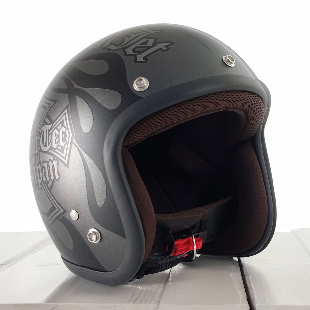 セール価格　72JAM　JJ-31L　ジェットヘルメット 　ガンメタ　XLサイズ 72JAM JET HELMET STEALTH ステルス JJシリーズ ジェット