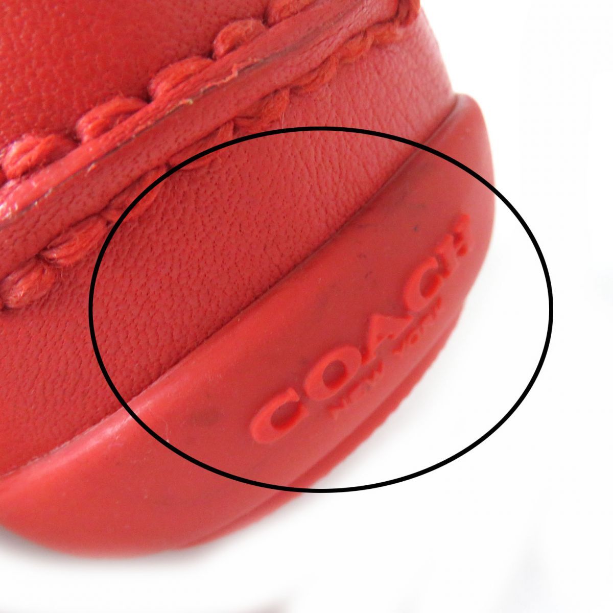 未使用品△COACH コーチ Q8790 ペニーローファー レザー コイン 