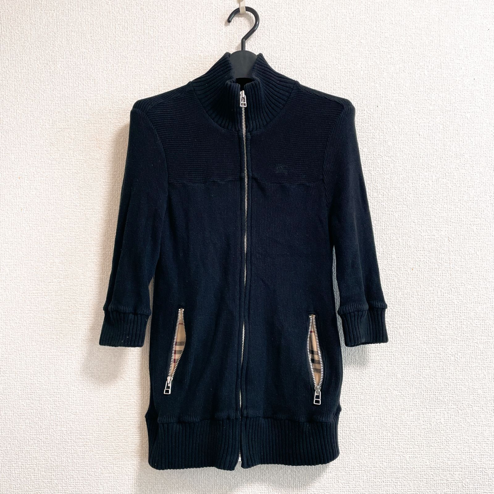 BURBERRY BLUE LABEL バーバリーブルーレーベル ニットジャケット 