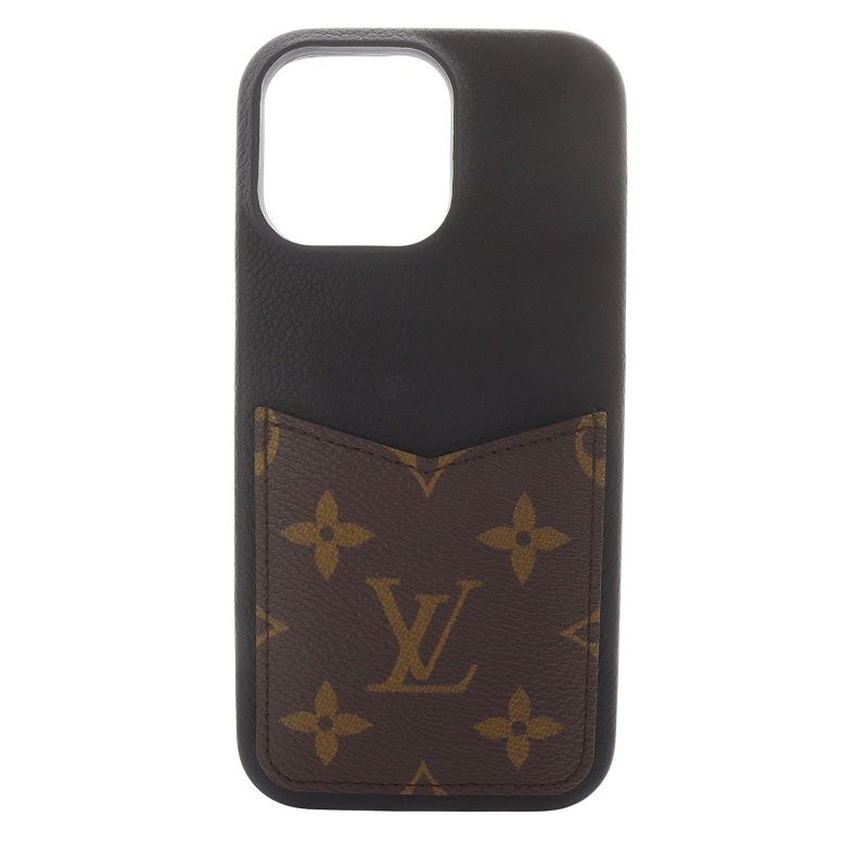 【美品】ルイ ヴィトン　iPhone 13 pro バンパー　モノグラム　黒 ルイヴィトン LOUIS VUITTON 24AW IPHONE・バンパー 16 PRO MAX