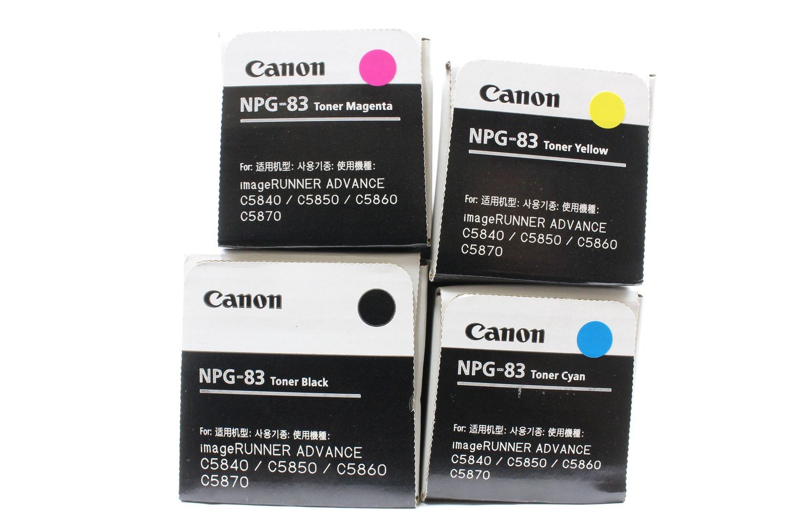 未使用 CANON 純正 トナー NPG-83 4色（シアン・マゼンタ