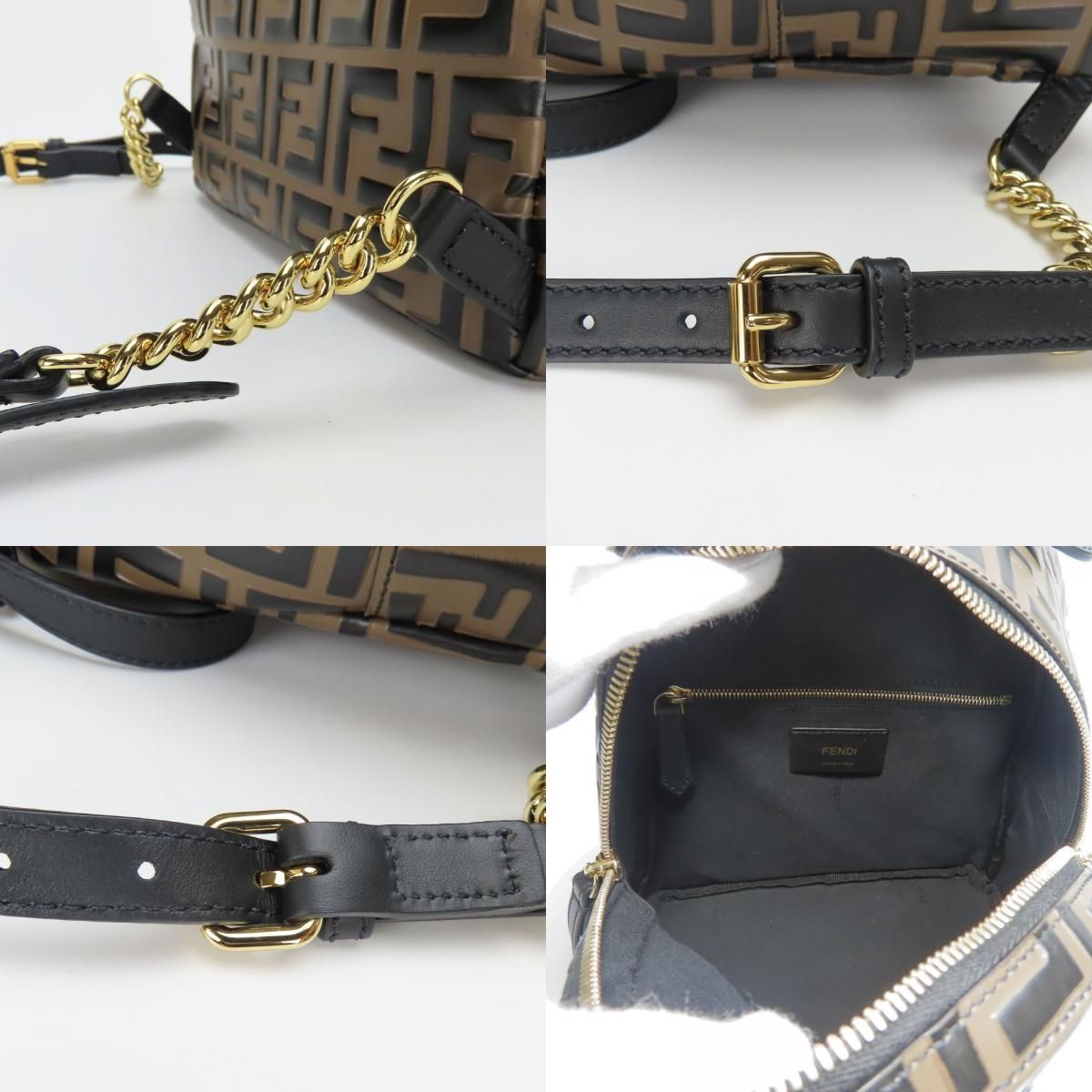 中古】 フェンディ リュック・デイパック 8BZ038 ズッカ柄 レザー MAYA