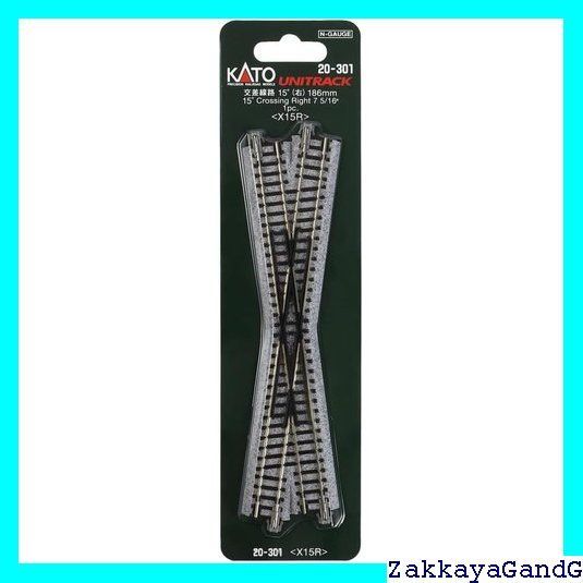 KATO Nゲージ 交差線路15° 右 20-301 鉄道模型用品 42 - メルカリ