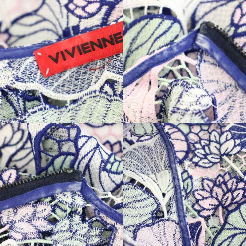 ヴィヴィアンタム VIVIENNE TAM ジップアップジャケット 半袖 花