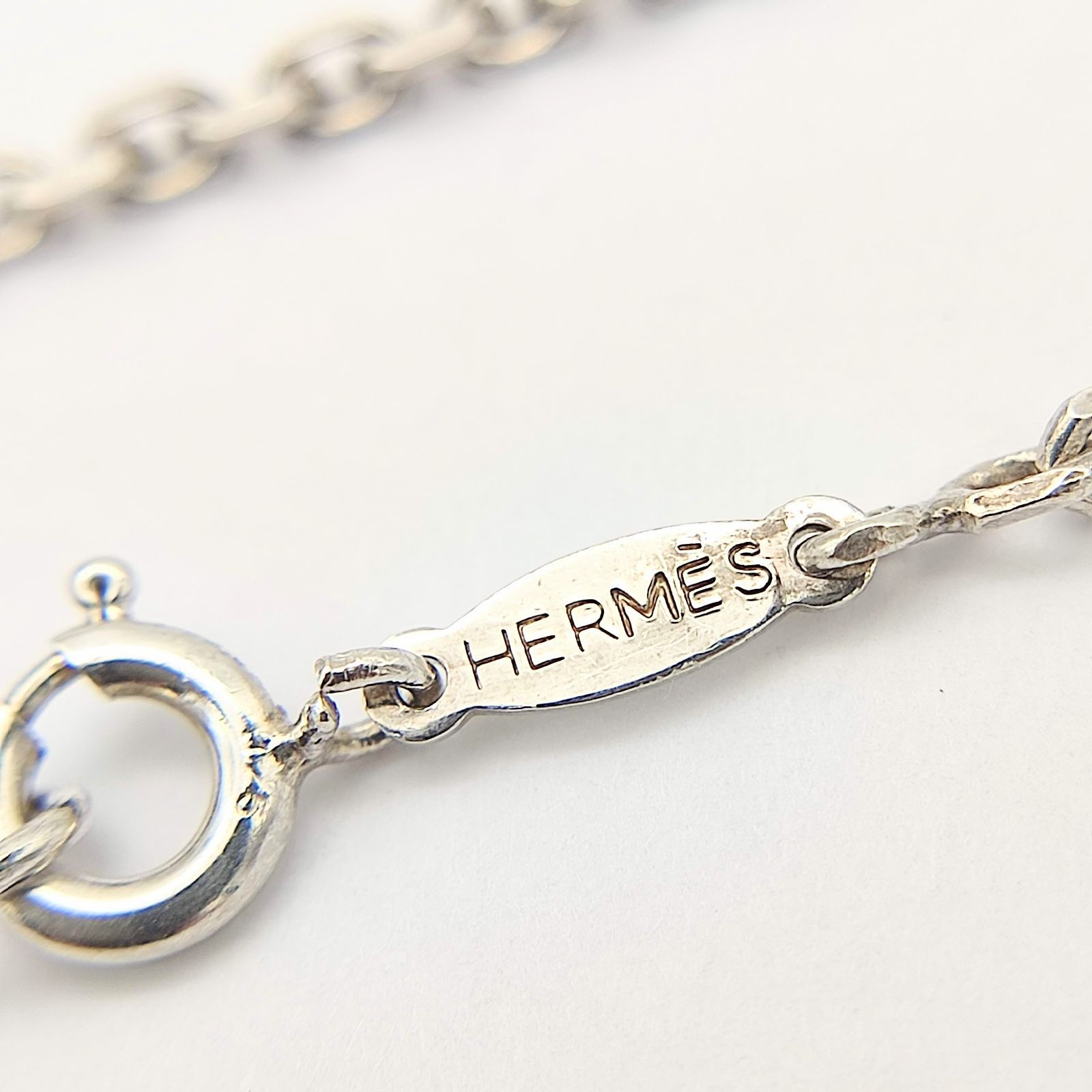 美品】HERMES エルメス チェーンネックレス SILVER シルバー925