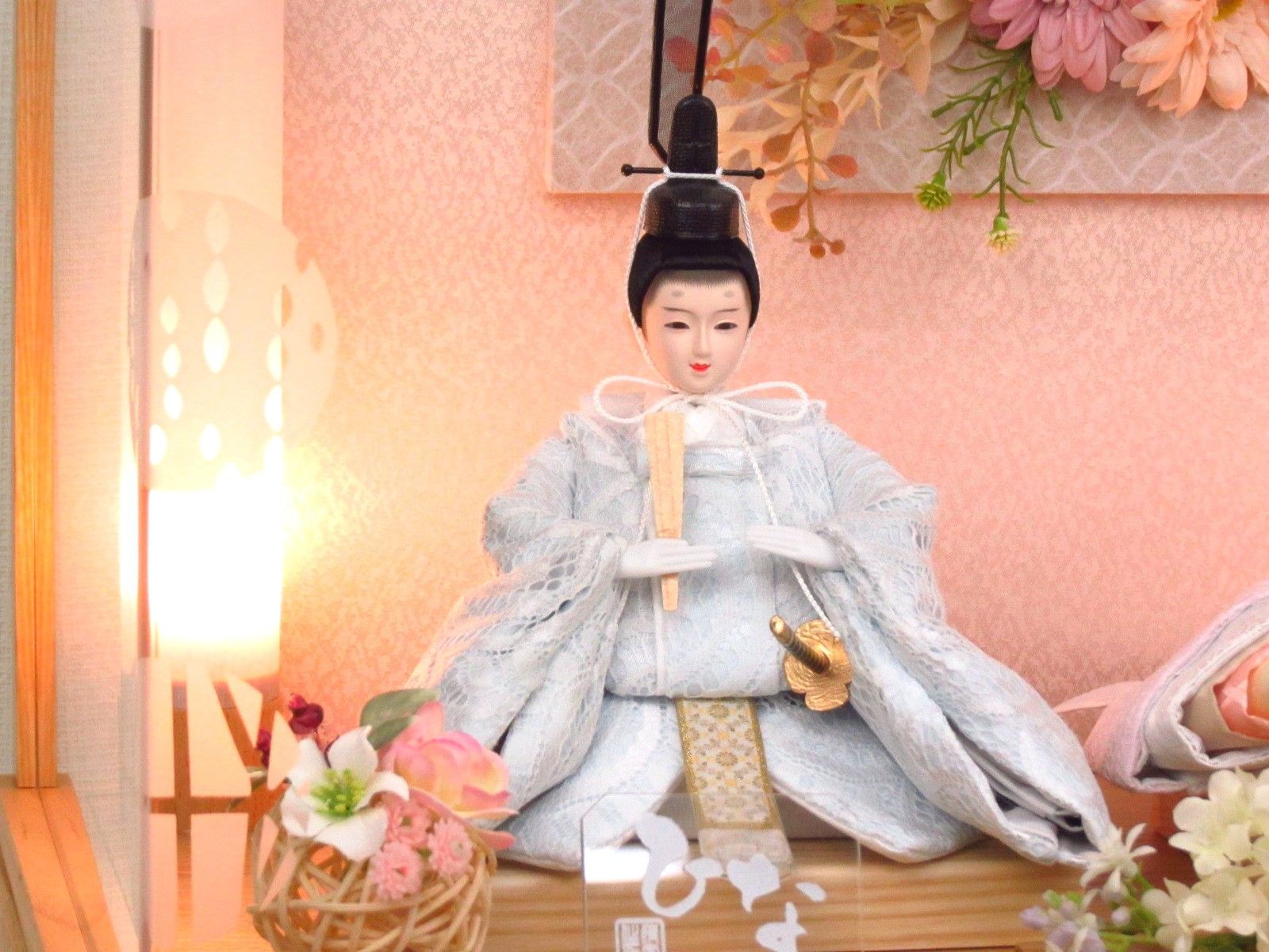 雛人形アクリルケース飾り 間口57cm奥行30cm高さ36cm 親王ケース飾り