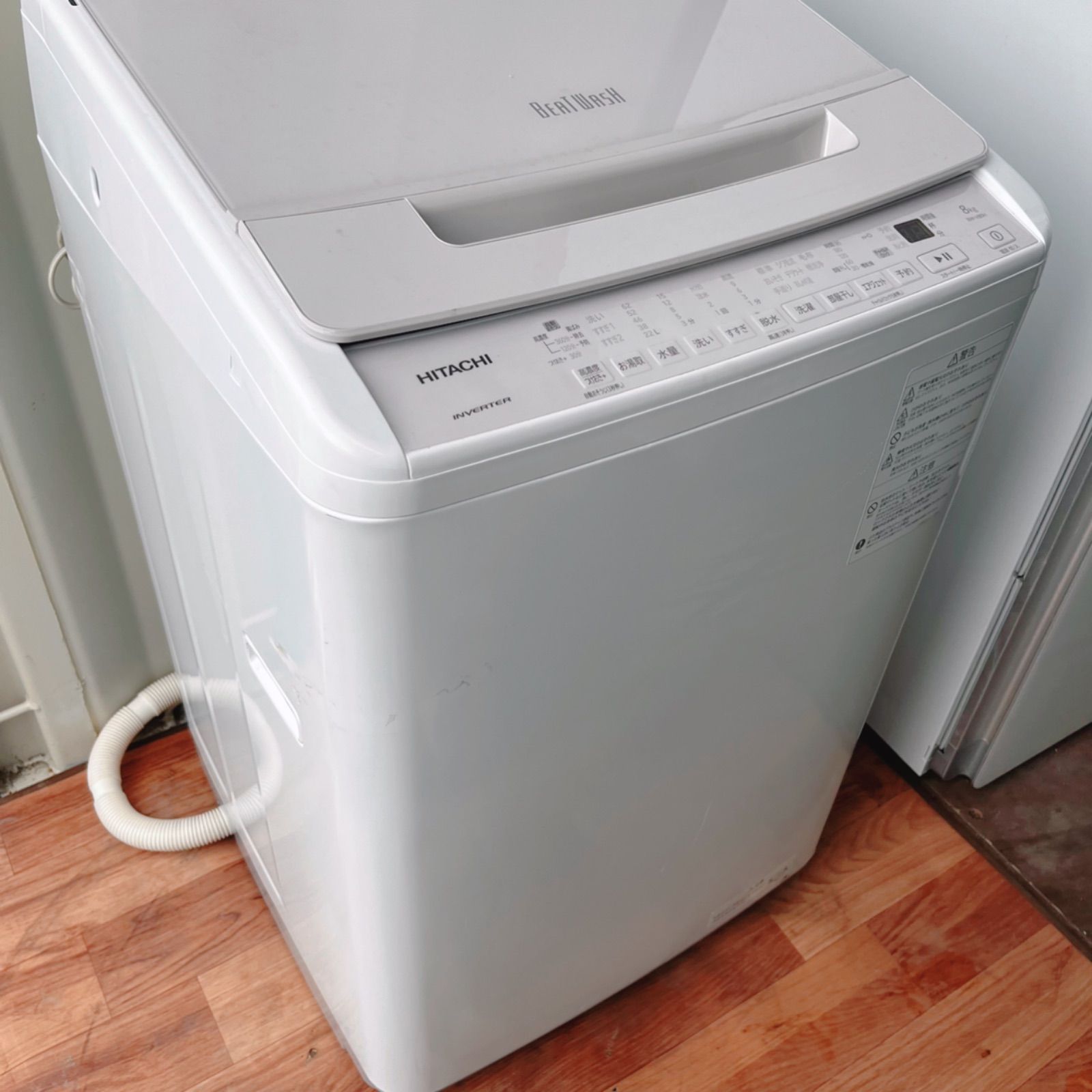 取付無料！最新！日立ビートウォッシュ高性能ホワイトラベンダー8kg洗濯機！冷蔵庫 取付無料！最新！日立ビートウォッシュ高性能ホワイトラベンダー8kg