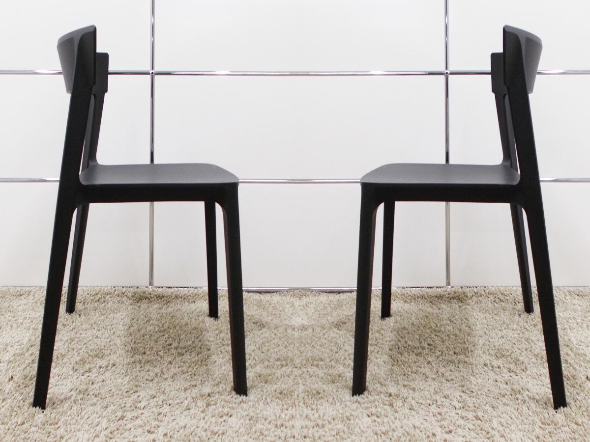 Calligaris / カリガリス □スキン ダイニングチェア□ブラック 
