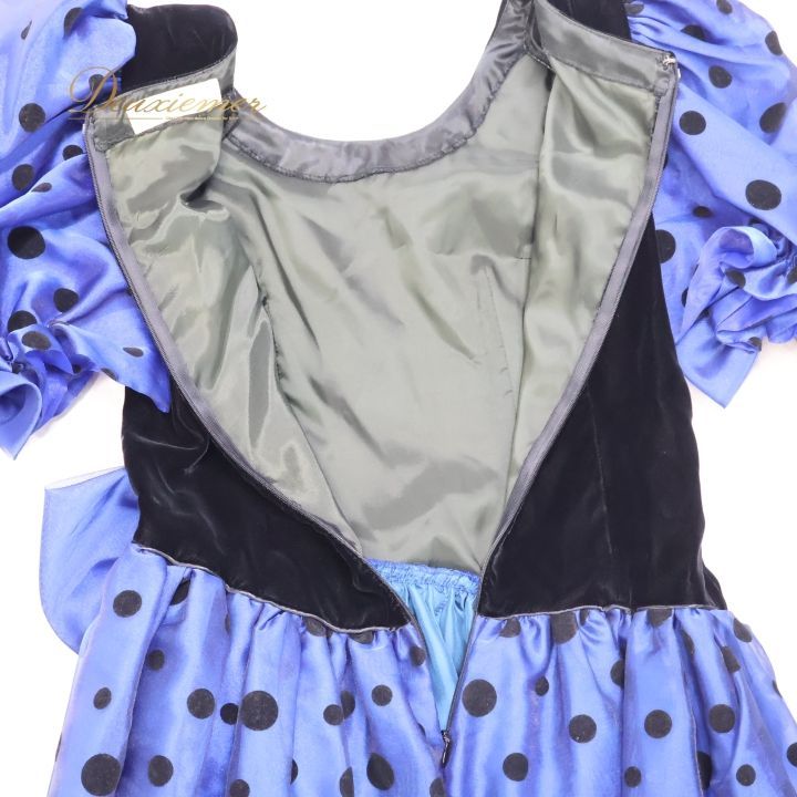 パーティドレス ワンピース ドレス マスカレード ブルー系 青 ブラック  