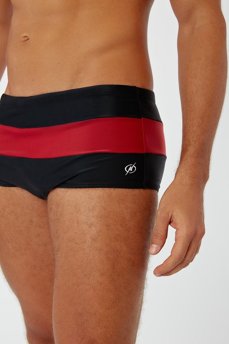 メンズレッドラインスンガ 男性 メンズ ビーチ ウェア