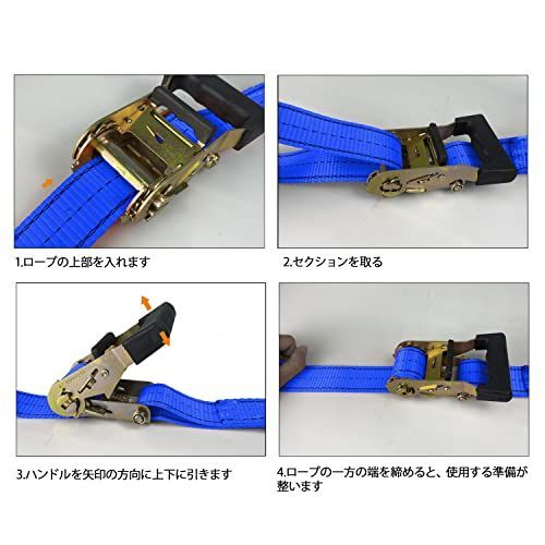 強力型ベルト荷締機 TRUSCO ラッシングベルト 【通販モノタロウ