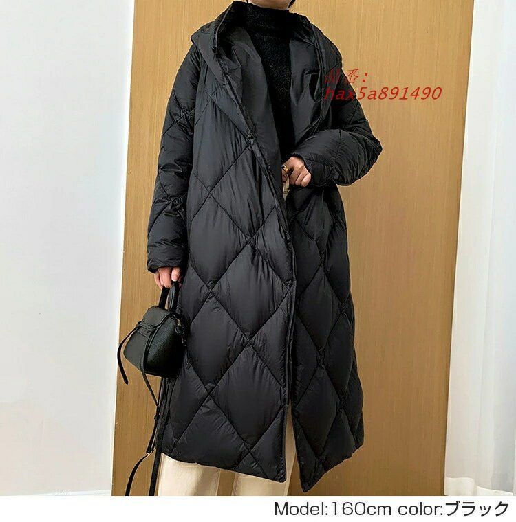 ダウンコート レディース キルティングコート アウター コート 防寒コート ゆったり フード付き 暖かい 防風 ロング 無地 ダウン 大きめ ロングコート あったか hax5a891490 GULLKHAN_COM