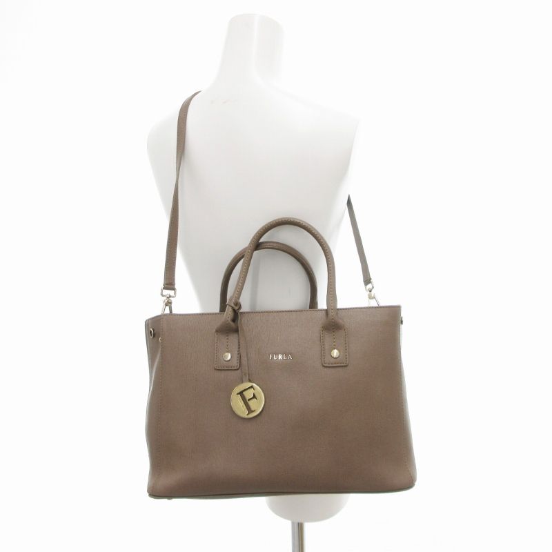フルラ FURLA リンダ 2WAY トートバッグ ショルダー ロゴ