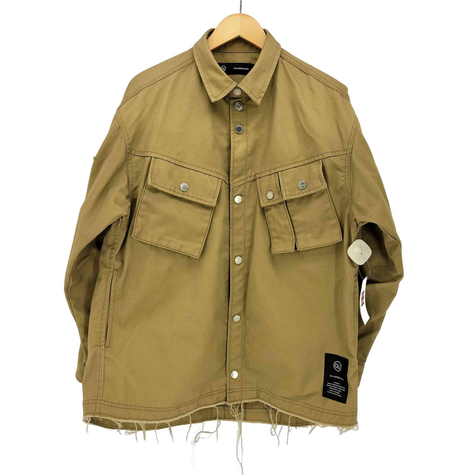 undercover ミリタリーシャツジャケット アンダーカバー UNDERCOVER オーバーサイズ ミリタリーシャツ